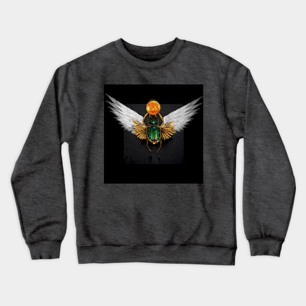 Scarab Crewneck Sweatshirt by Deisgns by A B Clark 